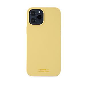 HOLDIT Phone12proMAX用 ソフトタッチシリコーンケース イエロー Yellow