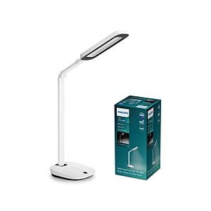 PHILIPS(フィリップス) デスクスタンド ワイド配光 高照度 4段階調光 マルチジョイント式 ...