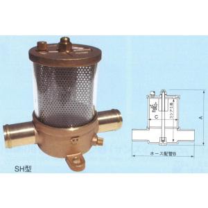 海水こし器 50SPH ホース内径50mm用 2インチ 単式 フランジ型ホース用