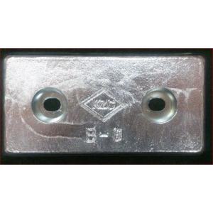 KZC 亜鉛板 船 B-3 20×100×200mm 6枚セット 防蝕亜鉛外板用/亜鉛合金