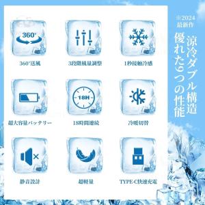 ネッククーラー 首掛け 3つ冷却プレート 60...の詳細画像4