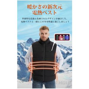 電熱ベスト 21エリア発熱 ヒーターベスト 日...の詳細画像4