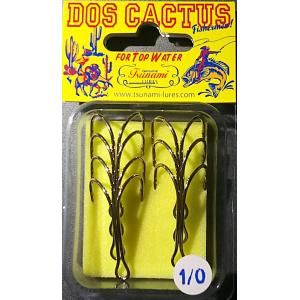 津波ルアーズ　ドス・カクタス (Dos Cactus)　Size：#1/0　オリジナルWフック　7本...
