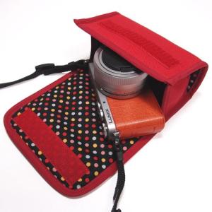 LUMIX GM1ケース（ブラック・カラフルドットB）-- レンズキット用