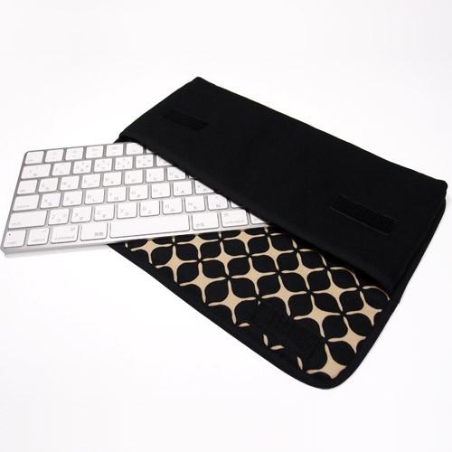 Apple Magicキーボードケース（ブラック・キャロル） --suono（スオーノ）ハンドメイド