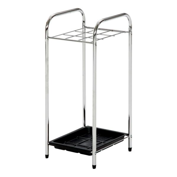 6個入り クロム傘立て スチール 傘立て 傘たて かさ立て かさ置き 玄関 玄関収納 梅雨 エントラ...