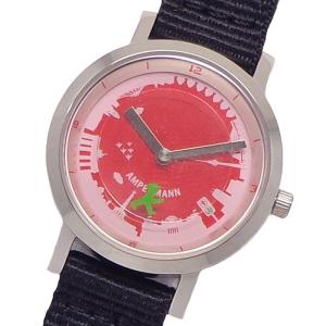 腕時計 レディース キッズ アンペルマン ウォッチ AFB2041-19 クォーツ 3針 ディスク秒針 ドイツ 信号機 ピクトグラム ベルリン｜y-takarabako