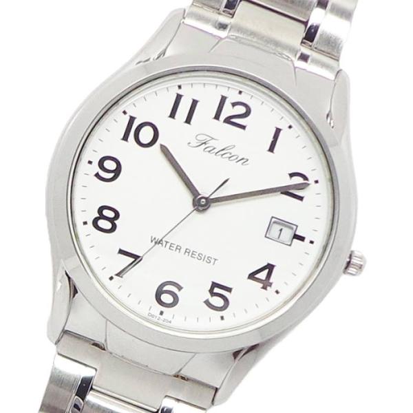 メンズ 腕時計 シチズン時計 ファルコン 3針クォーツ メタル D012-204 カレンダー 日付 ...