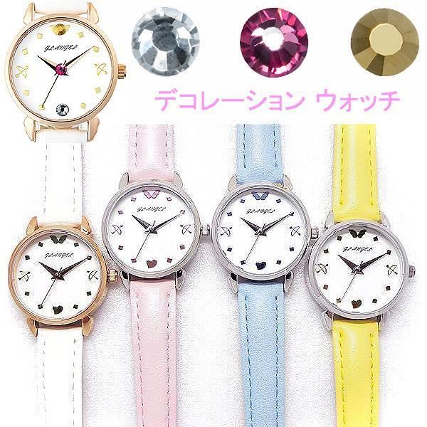 デコレーション ウォッチ レディース 腕時計 グッドラック エンジェル GLA-001L ラインスト...