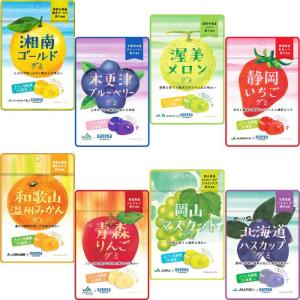 お試し 8種各1袋 8袋セット カネカ食品 JA 共同開発 グミ 湘南ゴールド ブルーベリー メロン いちご みかん りんご マスカット ハスカップ｜y-takarabako