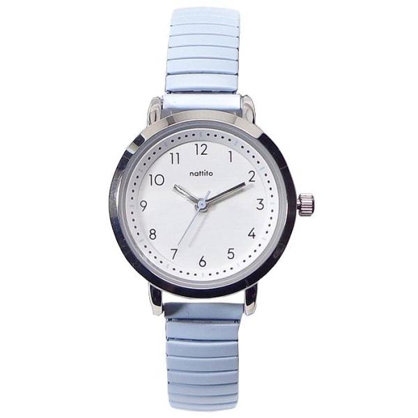 レディース 腕時計 ジャバラ エクスパンションベルト シックカラー ウォッチ ST290-4 ブルー...