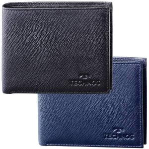 財布 メンズ 送料無料 テクノス スムース 長財布 TLWSM 牛革 長札