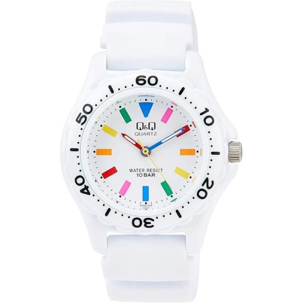 レディース 腕時計 シチズン時計 Q&amp;Q 10気圧防水 回転ベゼル 3針 VR25-002 蓄光針 ...