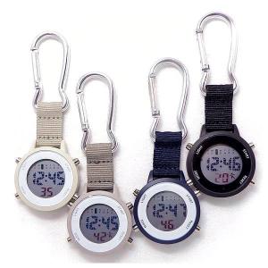 カラビナ キーホルダー 時計 ハングウォッチ カラビナ