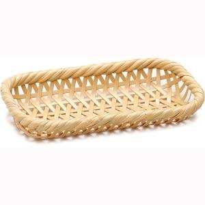 竹手付バスケット 国産 日本製 竹 かご ふた式 職人手作り ランチ