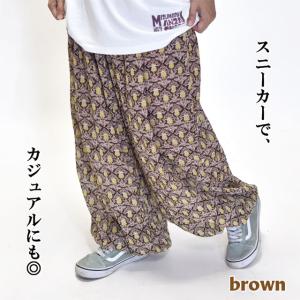 アラジンパンツ インド綿 柄パンツ 涼しい コ...の詳細画像3