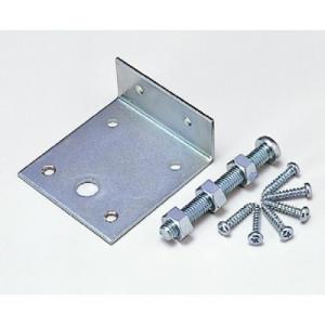 303-214 L字型取付金具(パネル・掲示板用) 鉄(ユニクロメッキ仕上げ) 67×58×24mm...