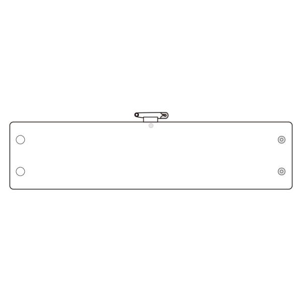 腕章 白 無地 366-80A ホック 安全ピン 95×400mm 軟質ビニール ユニット UNIT