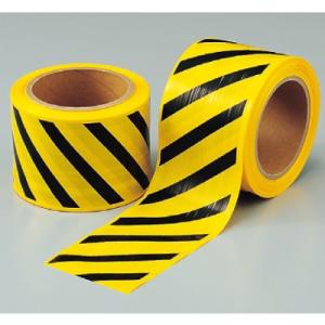 374-58 ストライプテープ ポリエチレン 80mm幅×50m巻(0.07mm厚) ユニット UN...