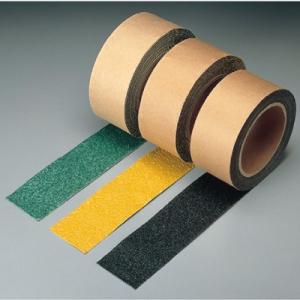 すべり止め テープ 黒 黄 緑 シマ鋼板用 50mm幅×5ｍ巻 ユニット UNIT 374-86 3...