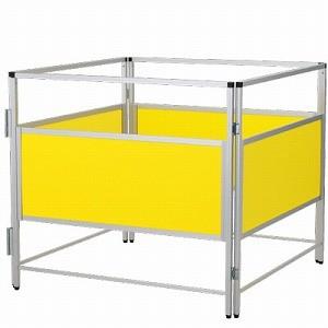 安全柵　バリケード 屏風 衝立 保守点検用 エスカレータフェンス エレベーター 区画用品 ユニット ユニット（UNIT） 安全柵 486-40 4面 バリケード 屏風 衝立 保守点検用
