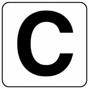 845 c アルファベット表示ステッカー C 大 ５枚入 150 150mm アルファベット ステッカー ユニット Unit 845 c トモエモン 通販 Yahoo ショッピング