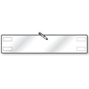 847-861 高輝度反射無地腕章 白（マジックテープ付き・上部安全ピン付) 80×400mm 高輝...