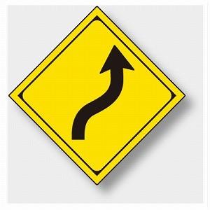 道路標識 踏切あり 構内用 警戒標識 片面表示 1辺450mm ユニット 894