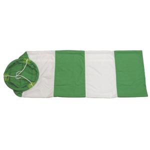 吹き流し 緑白 吹流し 300φ×1200mm メッシュ付き アラオ