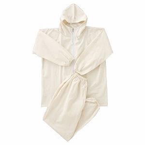 4110 塗装服 Lサイズ 5着セット フロントジッパー式上下セット 綿100