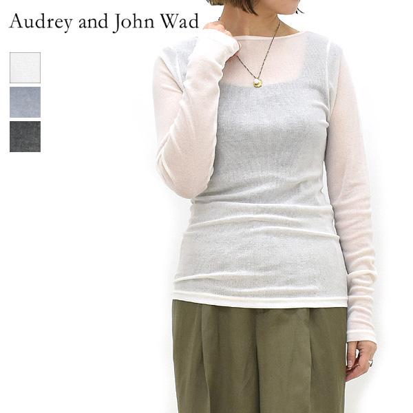 Audrey and John Wad オードリーアンドジョンワッド 丸胴テレコロングスリーブカット...