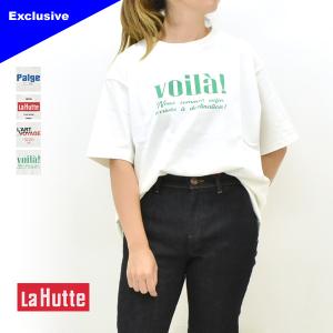 【セール/40%OFF】【別注】La Hutte ラユット ロゴプリントTシャツ LA-YA2524 レディース【SALE】【返品・交換不可】