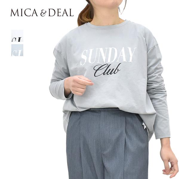 MICA&amp;DEAL マイカアンドディール "SUNDAY Club"プリントTシャツ 0126109...