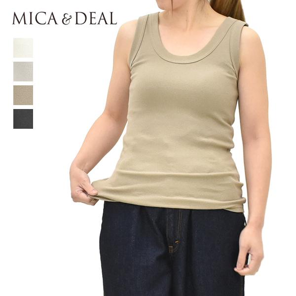 【セール/30%OFF】MICA&amp;DEAL マイカアンドディール リネンテレコタンクトップ 0126...