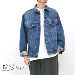orSlow（オアスロウ） Pleated Front Blouse デニムジャケット Lot