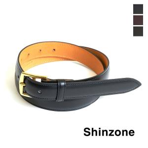 THE SHINZONE シンゾーン PLUMP BELT レザーベルト 23AMSIT06 ブラック ボルドー ブラウン｜y-trois