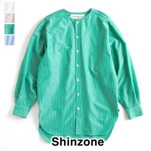 シンゾーン THE SHINZONE ノーカラーシャツ NOCOLLAR SHIRTS 24MMSBL01 レディース｜y-trois