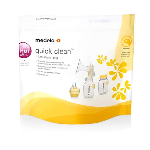 メデラ（medela） 電子レンジ除菌バッグ（5パック） クイッククリーン スチームバッグ  Qui...
