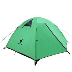 GEERTOP テント 3人用 軽量 コンパクト 防水 3シーズン 登山 キャンプ アウトドア用 180 cm x 210 cm（緑）