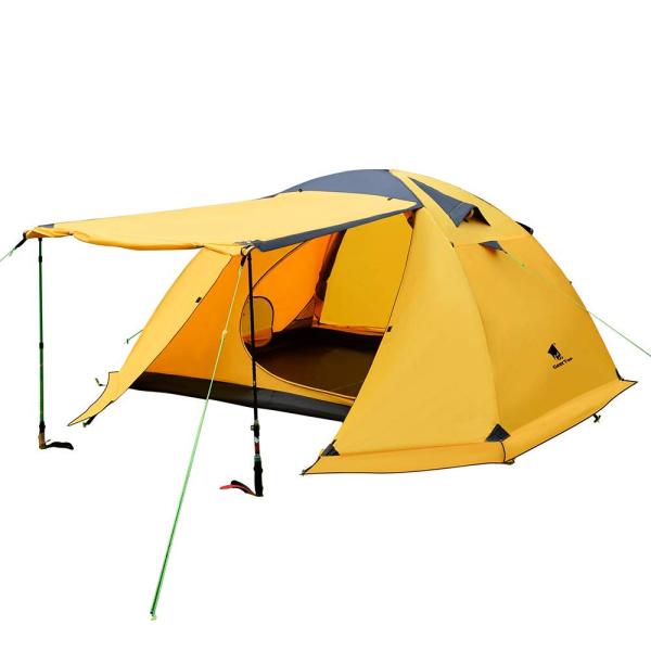 GeerTop テント 2人 - 4人 用 軽量 防水コンパクト ファミリー アウトドア キャンプ ...