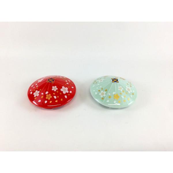 有田焼 有田陶芸 排水口カバー 和傘 桜吹雪(赤/青磁) 箱付【抗菌加工 排水口 カバー 洗面台 手...