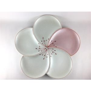 有田焼 幸楽窯 105皿 梅 花びら小皿(白銀 / ピンク銀)「1枚で花びら.5