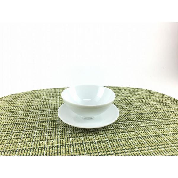 有田焼 李荘窯 75平盃(50cc)白磁(台皿付)【セット品】【7.5cm 茶器 酒器 白色 盃 湯...