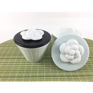 波佐見焼 丹心窯 80アミューズカップ.カメリア(黒 /青磁) 【磁器 黒色 青色 8cm カップ ...