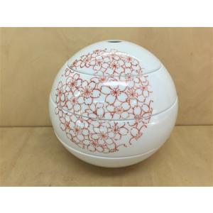 有田焼 李荘窯 玉重 色駒 色絵駒筋 珠型三段重 化粧箱付き 重箱 3段