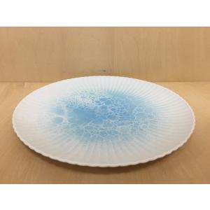 有田焼 やま平窯 frame16cmプレート エッグシェル 青泡 ピンク泡 中皿