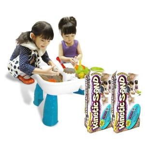 キネティックサンドセット ベーシック色4箱入り テーブルセット