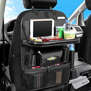 Raksonic 人気商品 車用シートバックポケット 後部座席収納 汚れ防止 車用収納ポケット シートバックポケット iPad収納ポケット 折り畳みテ