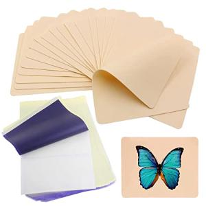 タトゥースキン タトゥー転写シート - Ruicoo 10枚 タトゥーソフトスキン練習用 20枚 転写シート DIY スケッチペーパー 偽肌タトゥーキ