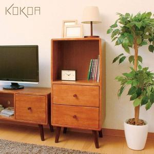 弘益 木製 本棚 幅40cm 収納 脚付きラック 北欧 ココア ラック ブック